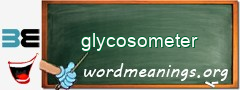 WordMeaning blackboard for glycosometer